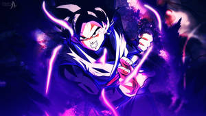 Goku Black In A Aggressive Attack Stance Wallpaper