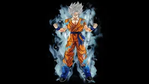 Goku Super Saiyan White Wallpaper