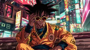 Gokuin Guccion City Bench Wallpaper