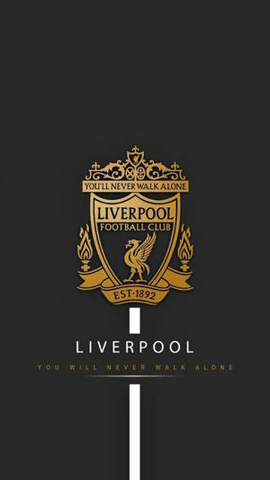 Gold And Black Liverpool Fc Logo Wallpaper