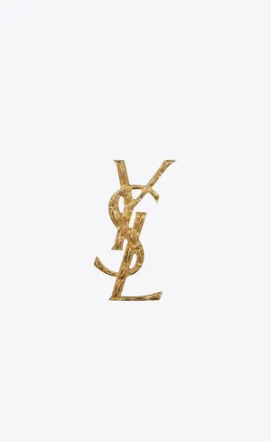 Gold Crocodile Ysl Brooch Wallpaper