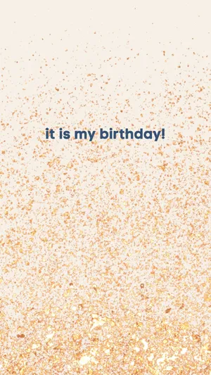 Gold Flakes On Pink Background It Is My Birthday Wallpaper