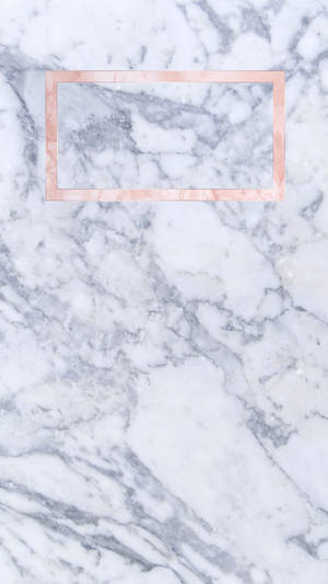 Gold Marble Rose Frame Wallpaper