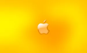 Golden Apple Logo Wallpaper
