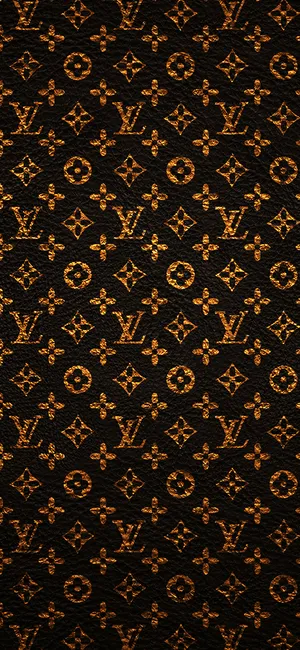 Golden Brown Louis Vuitton Iphone Wallpaper