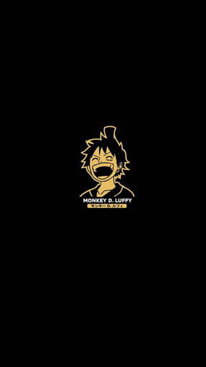 Golden Monkey D. Luffy Black Backdrop Wallpaper