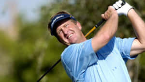 Golf Player Fred Funk Squinting Wallpaper