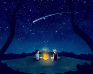 Gon And Killua Shooting Star Wallpaper