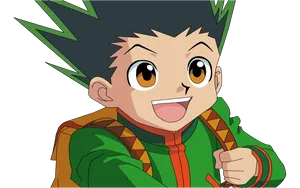 Gon Freecss Backpack Happy Wallpaper
