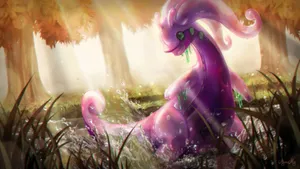 Goodra Illustration Wallpaper