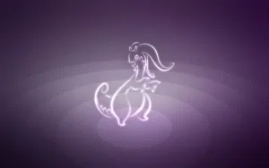 Goodra Outline Art Wallpaper