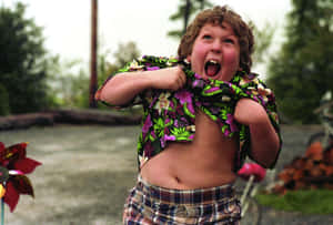 Goonies Character Performing Truffle Shuffle Wallpaper