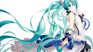 Gorgeous Hatsune Miku Art Wallpaper