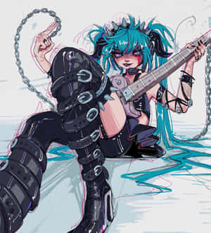 Goth Hatsune Miku Animecore Vocaloid Wallpaper