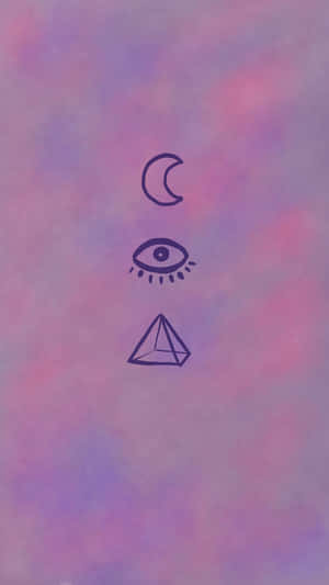 Gothic Pastel Pyramid Wallpaper