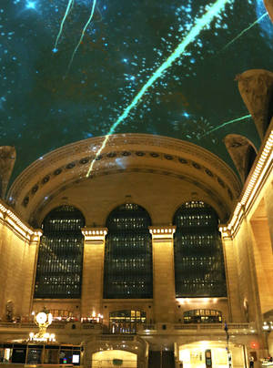 Grand Central Station Light Show Wallpaper