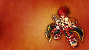 Grand Chase Jin Orange Art Wallpaper