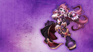 Grand Chase Ley Purple Art Wallpaper