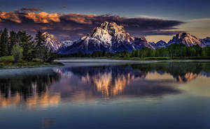 Grand Teton National Park Dark Clouds Wallpaper