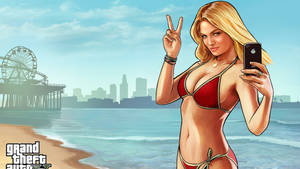 Grand Theft Auto Woman In Beach Wallpaper