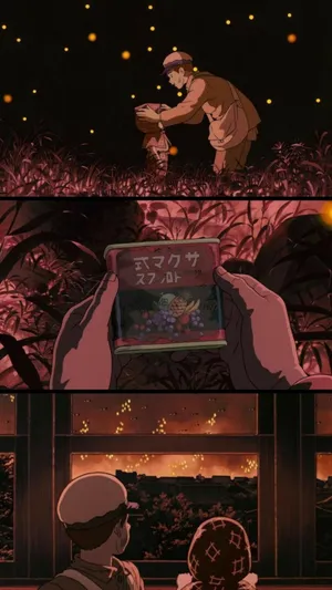 Grave Of The Fireflies Collage Wallpaper