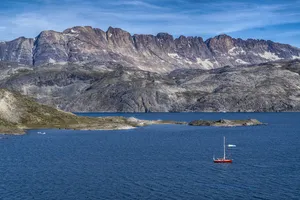 Gray Mountains Greenland Sea Wallpaper