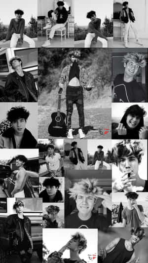 Gray Scale Teenage Boy Aesthetic Wallpaper