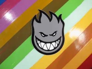 Gray Spitfire Skate Decal Wallpaper