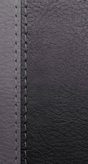 Gray Stitches On Black Leather Iphone Wallpaper
