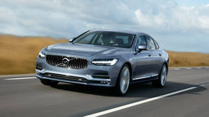 Gray Volvo Sedan Wallpaper