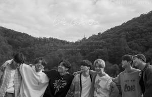 Grayscale Bts Life Goes On Wallpaper