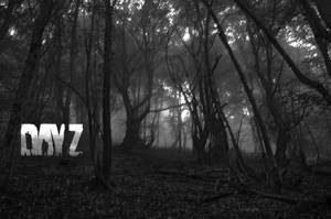 Grayscale Graphic Of Woods Dayz Desktop Wallpaper