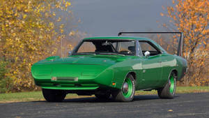 Green 1969 Dodge Charger Daytona Wallpaper