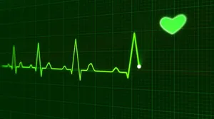Green Aesthetic Heartbeat Wallpaper