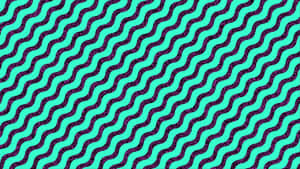 Green And Black Wavy 90s Style Art Wallpaper