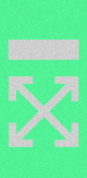 Green And Gray Off White Iphone Wallpaper