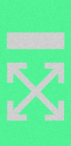 Green And Gray Off White Iphone Wallpaper