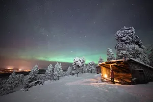 Green Aurora Borealis Finland Winter Wallpaper
