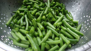 Green Beans Cut Slices Wallpaper