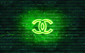 Green Chanel Logo Wallpaper