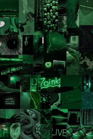Green Collage 801 X 1200 Wallpaper