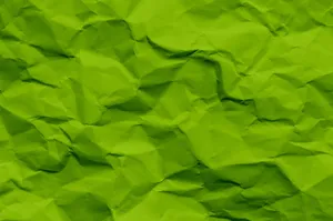 Green Crumpled Paper Wallpaper