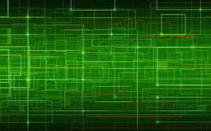 Green Cyber Path Wallpaper