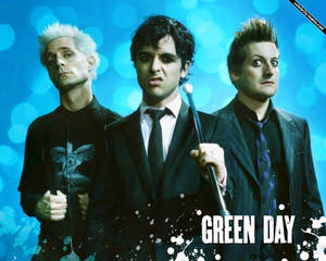 Green Day Bokeh Blue Background Wallpaper