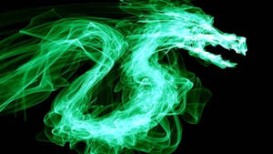 Green Dragon Smoke Wallpaper