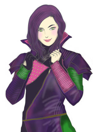 Green-eyed Mal Descendants Art Wallpaper