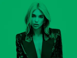 Green Filter Dua Lipa Wallpaper