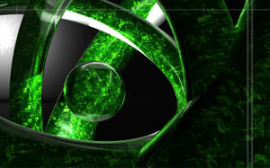 Green Glass Abstract Wallpaper