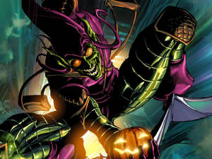Green Goblin Pumpkin Wallpaper