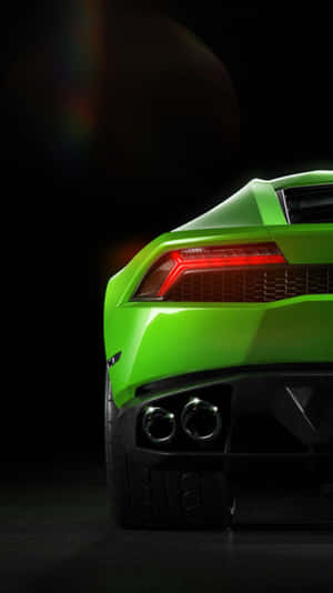 Green Lamborghini Iphone Display Wallpaper